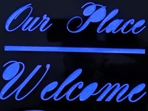 Modern solar house signs that combine style, visibility & eco-friendly design. Custom-made to make your home stand out day or night.