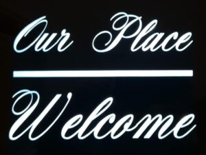 Modern solar house signs that combine style, visibility & eco-friendly design. Custom-made to make your home stand out day or night.